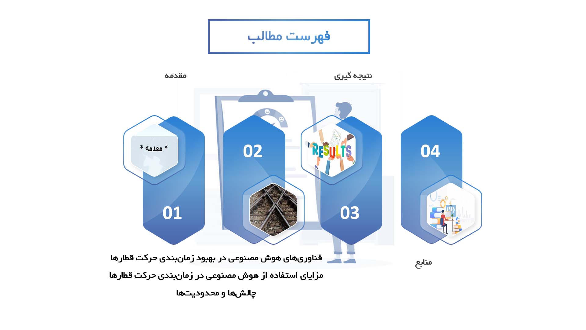 پاورپوینت در مورد استفاده از هوش مصنوعی برای بهبود زمان‌بندی حرکت قطارها